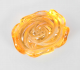 Насыщенный крупный резной цитрин 21,38 карата