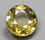 Зеленовато-желтый сфен высокой дисперсии 1,12 карата