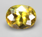 Зеленовато-желтый сфен 1,28 карата