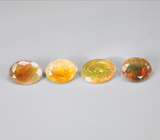 Набор из 4 эфиопских опалов 4,54 карата