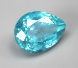 Яркий «неоновый» апатит 2,19 карата