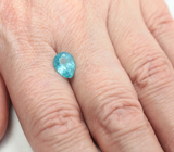 Яркий «неоновый» апатит 2,19 карата