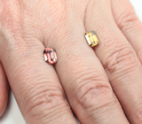 Пара цирконов высокой чистоты 2,81 карата