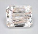 Крупный! Редкий бесцветный топаз с рутилом 83,45 карата!