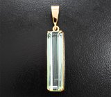 Кулон с крупным зеленым турмалином 14,52 карата