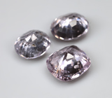 Набор из 3 пастельно-лавандовых шпинелей 2,56 карата