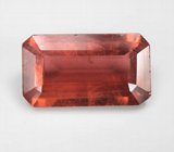 Крупный оранжево-красный турмалин высокой чистоты 6,27 карата