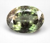 Крупный полихромный турмалин 9,18 карата