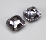 Пара пастельно-сиреневых шпинелей 2,37 карата