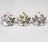 Набор чистейшего дымчатого кварца португальской огранки 33,5 карата