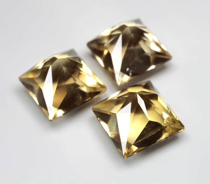 Набор чистейших цитринов португальской огранки 33 карата