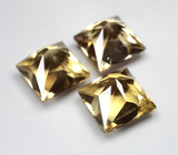 Набор чистейших цитринов португальской огранки 33 карата