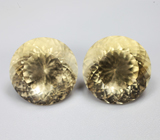 Пара цитринов португальской огранки 14,3 карата