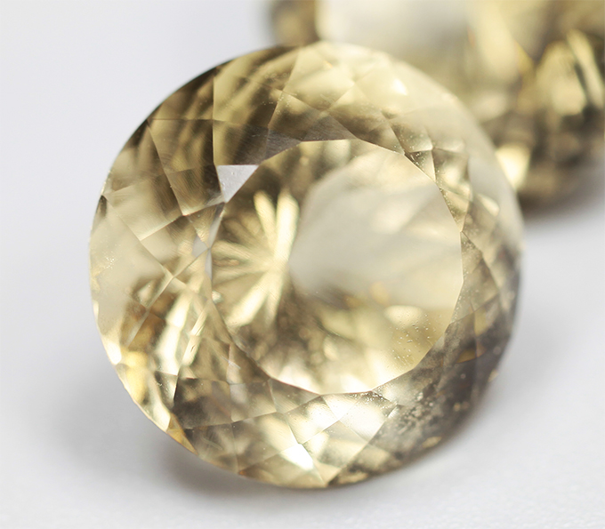 Пара цитринов португальской огранки 14,3 карата