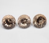 Набор дымчатого кварца высокой чистоты португальской огранки 30 карат