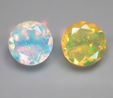 Пара ограненных эфиопских опалов 1,84 карата