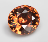 Чистейший желто-оранжевый циркон 2,54 карата