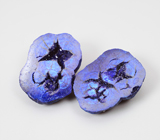 Крупная пара уральских азуритов 23,79 карата