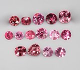 Набор из 15 ярко-неоновых шпинелей 1,95 карата