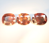 Крупный набор из 3 гранатов со сменой цвета 8,38 карата