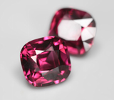 Редкая пара чистейших умбалитов гранатов 7,11 карата