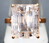 Кольцо с морганитом 14,31 карата Золото