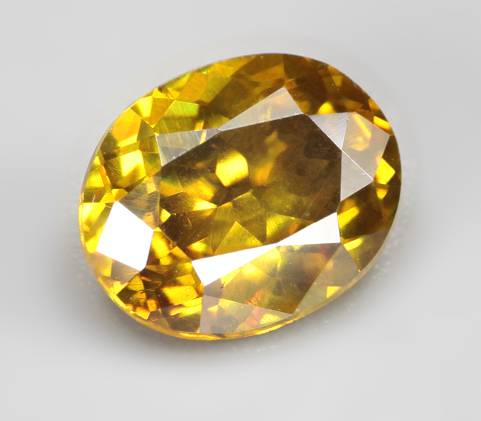 Зеленовато-желтый сфалерит 1,56 карата