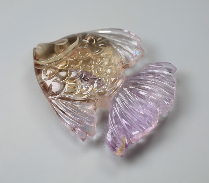 Скульптурный резной аметрин 17,65 карата