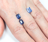 Набор из 3 васильковых кианитов 5,35 карата