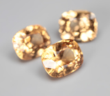 Крупный набор из 3 гессонитов гранатов 6,62 карата