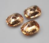 Крупный набор из 3 гессонитов гранатов 6,62 карата