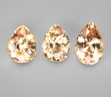 Набор из 3 гессонитов гранатов 4,63 карата