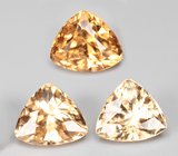 Крупный набор из 3 гессонитов гранатов 5,09 карата