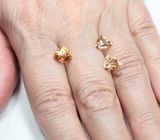 Крупный набор из 3 гессонитов гранатов 5,09 карата