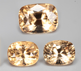 Крупный набор из 3 гессонитов гранатов 5,95 карата