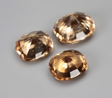 Крупный набор из 3 гессонитов гранатов 6,32 карата