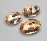 Набор из 3 гессонитов гранатов 4,94 карата