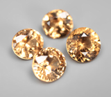 Набор из 4 гессонитов гранатов 5,73 карата