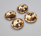 Набор из 4 гессонитов гранатов 5,73 карата