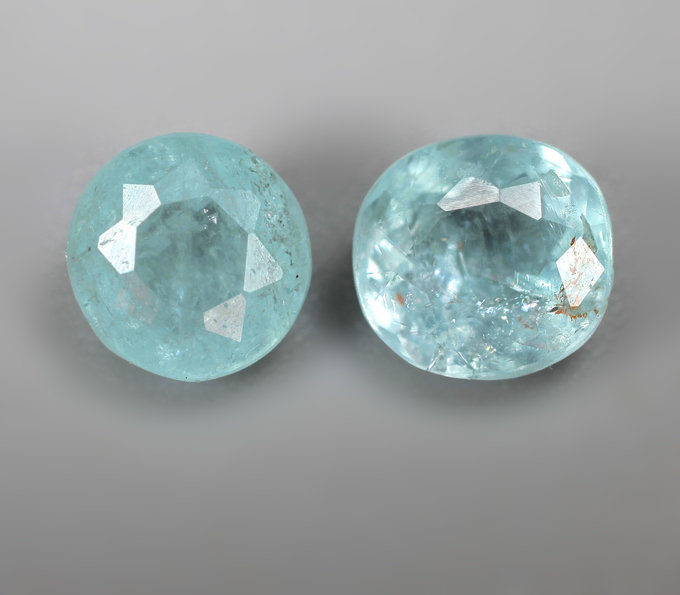 Пара параиба турмалинов 1,18 карата