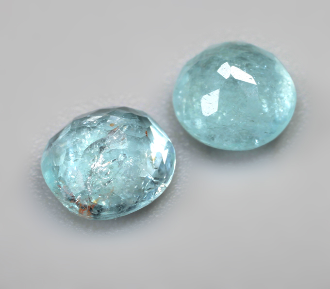 Пара параиба турмалинов 1,18 карата