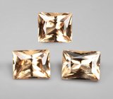 Крупный набор из 3 гессонитов гранатов 6,28 карата