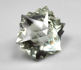 Удивительный зеленый аметист авторской огранки 19,79 карата