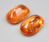 Пара спессартинов гранатов цвета «фанта» 5,52 карата