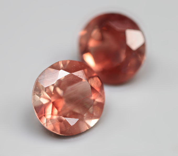 Пара орегонских солнечных камней 1,77 карата