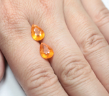 Пара спессартинов гранатов 5,4 карата