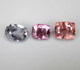 Набор из 3 разноцветных шпинелей 2,1 карата
