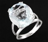 Кольцо с крупным аквамарином 12,97 карата
