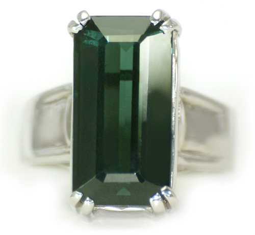 Серебро 925 Кольцо с чистейшим турмалином