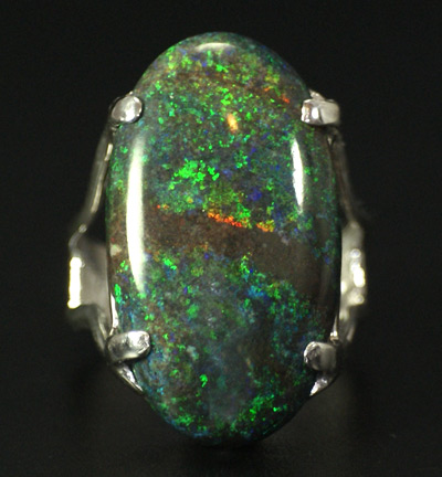 Серебро 925 Великолепное кольцо с опалом